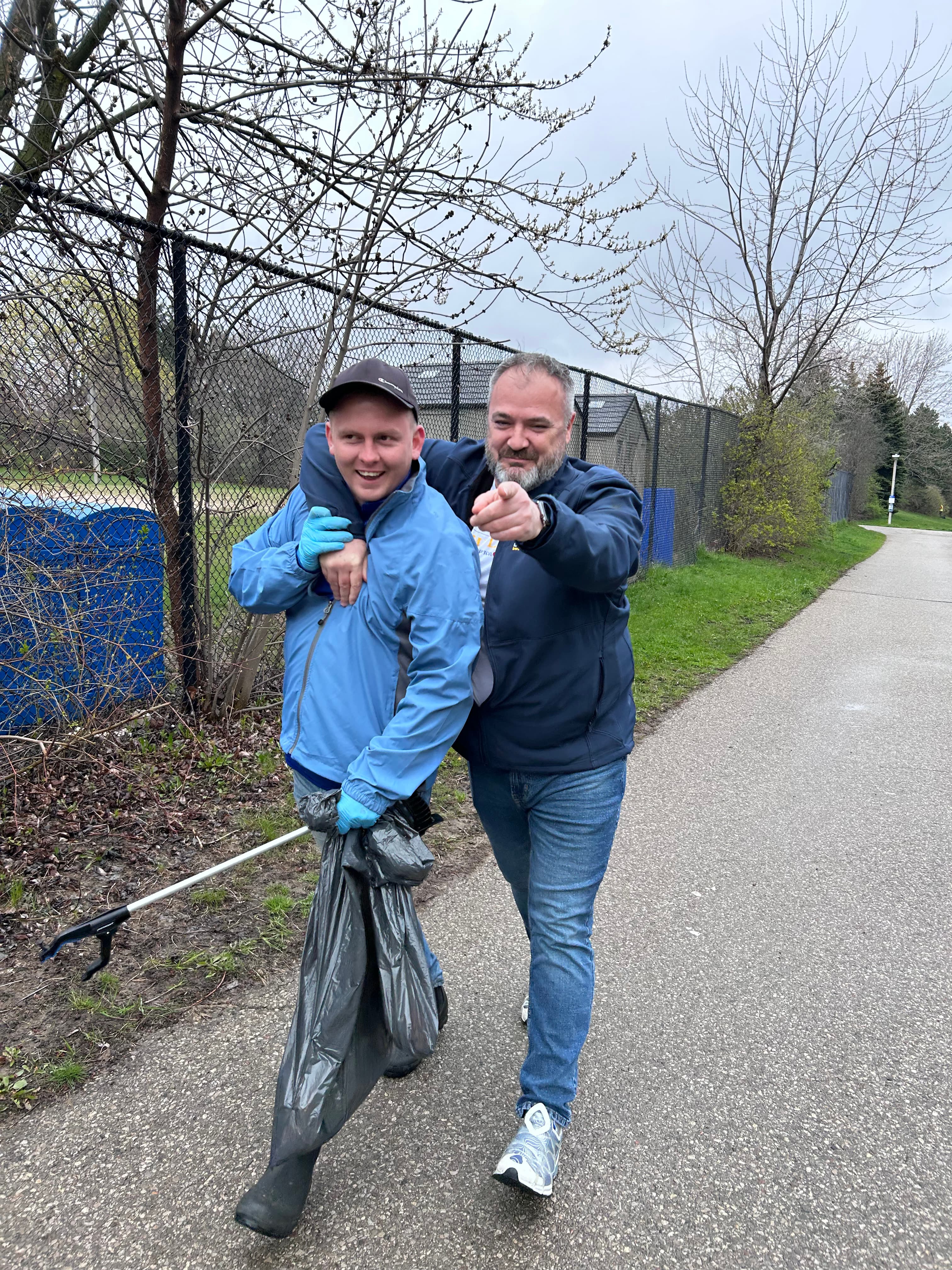Park cleanup walking